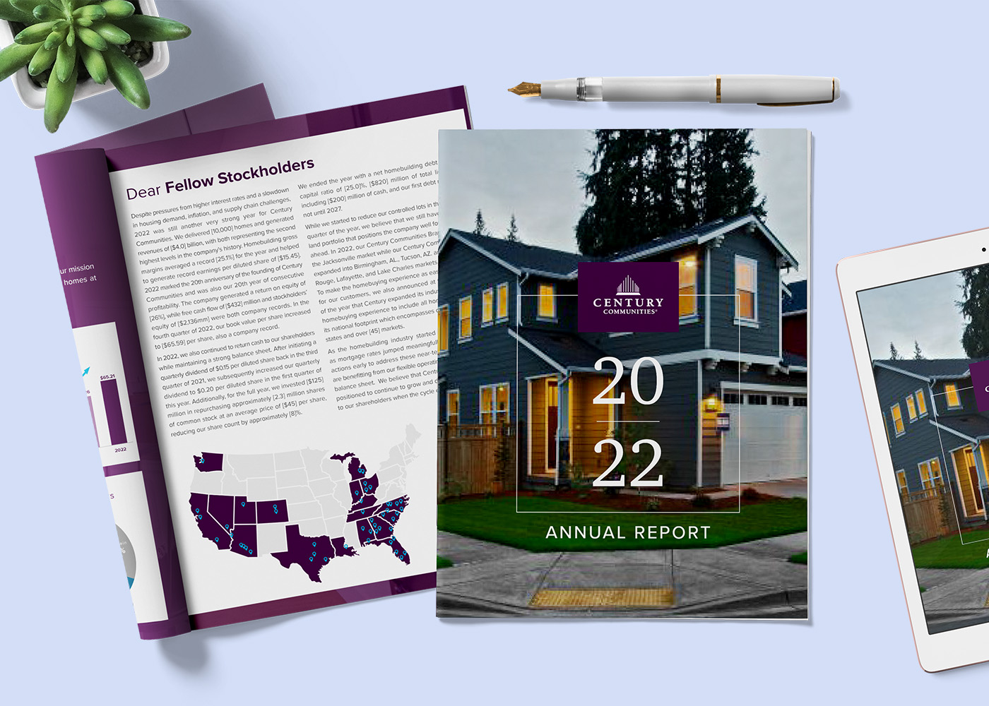 Century Communities 2022 Annual Report design