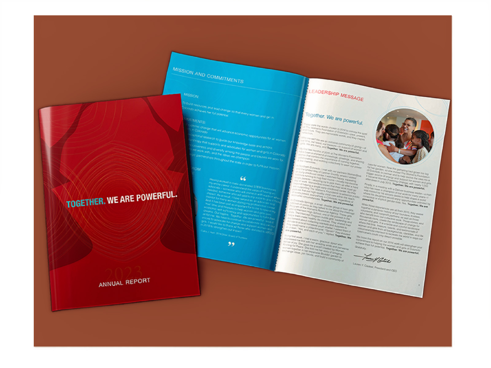 Women’s Foundation of Colorado annual report design